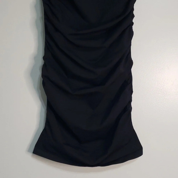 Blanqi Dress Maternity Short Sleeves Small / Medium Black Bodycon Stretchy Comfy - Picture 3 of 9